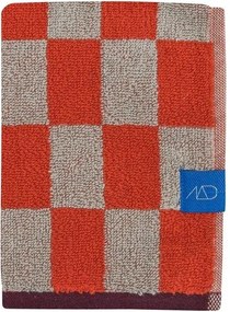 Oranžové/béžové froté uteráky v súprave 2 ks z bio bavlny 40x55 cm Retro – Mette Ditmer Denmark