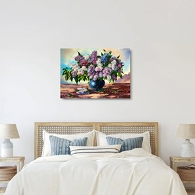 Sklenený obraz - Kytica orgovánu (70x50 cm)