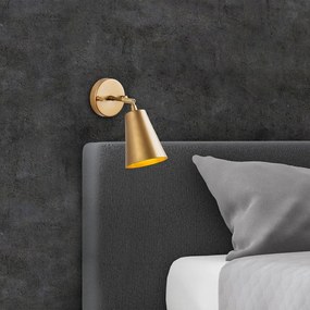 Nástenné svietidlo v zlatej farbe ø 10 cm Evander – Opviq lights