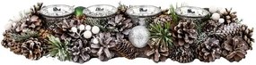 Slovakia Trend Ikebana MagicHome Vianoce, so šiškami, so zelenými guľami, adventná