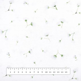 Biante Bavlnený záves Sandra SA-424 Drobné kvietky na bielom 140x190 cm