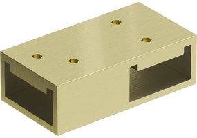 Mexen T spoj pre Kioto WALK-IN sprchové steny 8mm, zlatá matná, 800-09-55