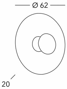 Kolarz 0365.61XL.V1.3 - Nástenné svietidlo LUNA 1xE27/100W/230V 24K zlatý