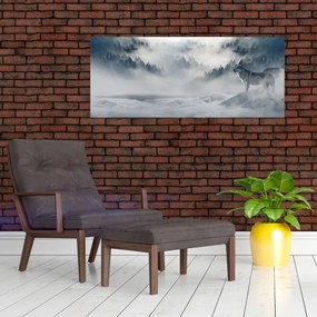 Obraz vlkov (120x50 cm)