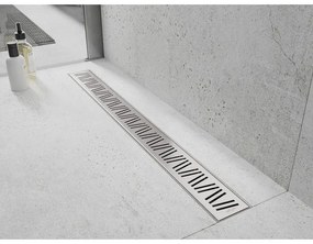 Mexen Flat nerezový sprchový žľab 50 cm vzor M22, 1029050-15