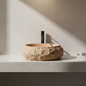 Rea Mika, umývadlo na dosku 500x380x150 mm, svetlá terakota, REA-U7348