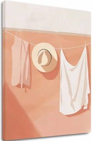 Obraz na plátne Biela Bielizeň - Minimalistický Dizajn