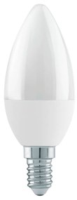 EGLO Stmievateľná LED žiarovka, E14, C37, 4,9 W, 470lm, 4000K, teplá biela