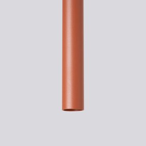 Závesné svietidlo Pastelo, 3x oranžové kovové tienidlo