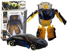 LEAN TOYS Robotické auto 2v1 v mierke transformácie 1:64