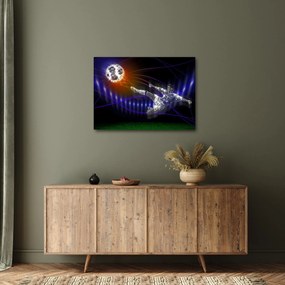Obraz futbalistu v skoku (70x50 cm)