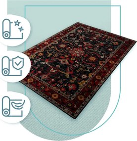 Koberec OMEGA Polonia Verano červený / antracitový