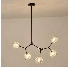 Luster na tyči 5xG9/15W/230V šedá