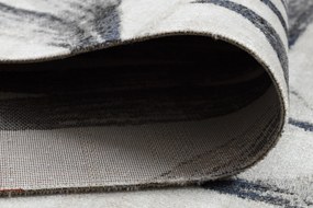 Moderný koberec MUNDO E7181 listy outdoor béžový / modrý