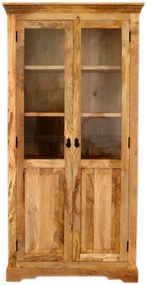 furniture-nabytek.cz - Drevená vitrína z masívu mango 100x200x45