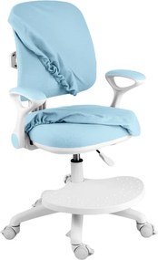 Detská rastúca stolička Neoseat JUNI 020 — látka, prateľný poťah, modrá