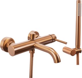 Rea Lungo, vaňová batéria s ručnou sprchovou súpravou, medená matná, REA-B1115