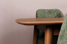 Rozkladací jedálenský stôl (pre 6 osôb) Reno (Orech). Akcia -18%. Vlastná spoľahlivá doprava až k Vám domov. 1073158