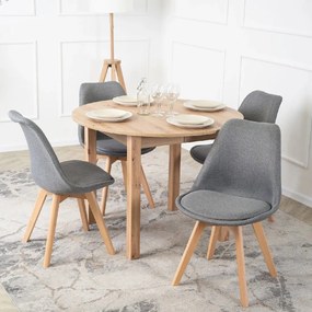 PROXIMA.store - Čalúnená jedálenska stolička NEVEL FARBA: sivá