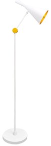PLX Stojacia lampa v škandinávskom štýle NEW ORLEANS, 1xE27, 60W, bielozlatá