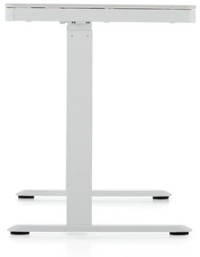Výškovo nastaviteľný stôl OfficeTech 2, 120 x 60 cm, biela