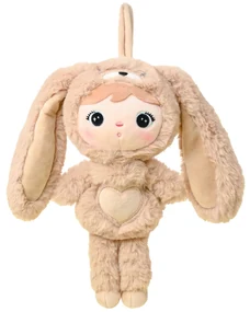 Metoo bábika Zajko malý 30 cm, Karamelový