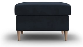 Tmavomodrá zamatová podnožka Kyoto – Cosmopolitan Design