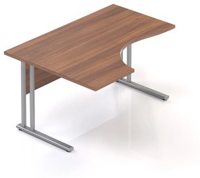 Ergonomický stôl Visio 140 x 100 cm, ľavý, orech