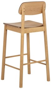 Barová židle Lenny z masivu dub přírodní