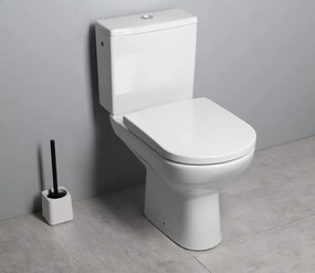 Bruckner, BEHRENS RIMLESS WC kombi misa s nádržkou, spodný/zadný odpad, biela, 301.125.4