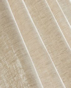 Záves na riasiacej páske farba produktu béžová látka polopriehľadný, zapletaná, ľanová