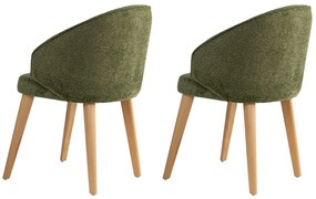 Sada jedálenských stoličiek Bentley Green andLight Oak, 2 ks