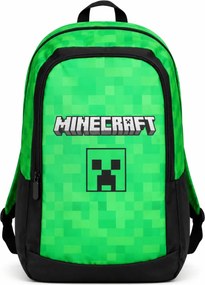 Školský batoh Minecraft Creeper – motív Pixel Green - 12L