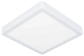 EGLO LED stropné stmievateľné osvetlenie FUEVA 5, 17W, teplá biela, 21x21cm, hranaté, biele