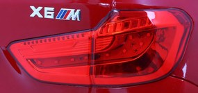 Ramiz Detské elektrické autíčko BMW X6M lakované - červené SUV + diaľkové ovládanie