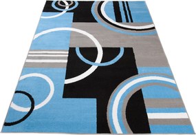TA Koberec Z897A BLUE MAYA PP EYM Čierny Obdĺžnikový Rozmer: 120x170 cm