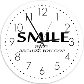 Gario Hodiny na stenu Smile all around Rozmery: 60 x 60 cm