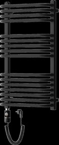 Mexen Apollo, elektrické vykurovacie teleso 860x450 mm + vykurovacia tyč 600 W, čierna, W117-0860-450-2600-70
