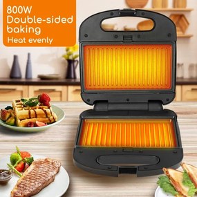 Aigostar - Hriankovač 800W/230V čierna