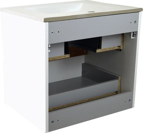Comodo Kúpeľňová skrinka s keramickým umývadlom Spectrum W 60