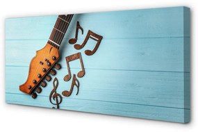 Obraz canvas gitara poznámky 120x60 cm