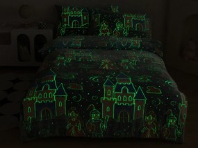 XPOSE® Mikroplyšové obliečky DRAČIA ROZPRÁVKA Exclusive (svietiaci efekt)