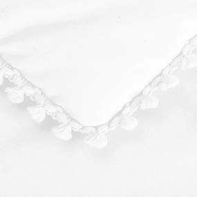 Sada do postieľok s čipkou biela 80x100cm