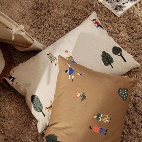 Ferm Living Vankúš s výplňou The Park Natural 60 × 40 cm
