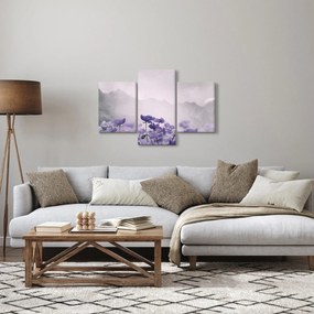 Obraz - Fialové kvety v horách (90x60 cm)