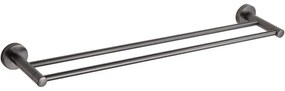 Mexen Remo, 2-ramenný vešiak na uteráky, grafitová, 7050725-66