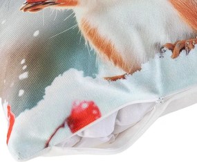 Súprava 2 ks obliečok na vankúšiky VEVERIČKA A SOVA 40 x 40 cm