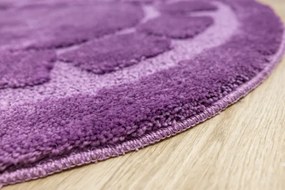 Kúpeľňový koberček Ocean fialový kruh