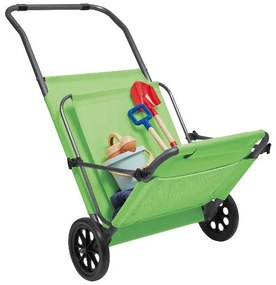 Crivit Plážové ležadlo s protislnečnou strechou (zelená)  (100389483)