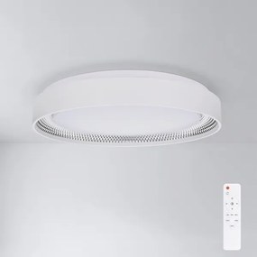 Brilagi - LED stmievateľné stropné svietidlo WALDO LED/48W/230V priemer 40 cm biela/strieborná s diaľkovým ovládaním